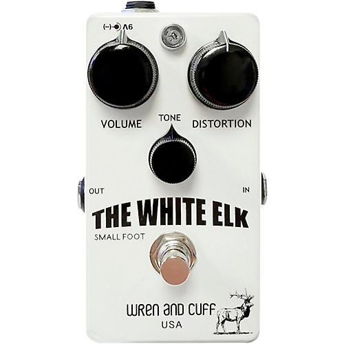 Wren And Cuff White Elk Small Foot Fuzz Effects Pedal