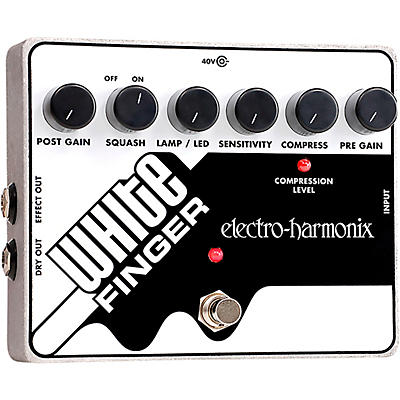 Electro-Harmonix White Finger XO Compressor Guitar Effects Pedal
