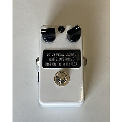 Lotus White Overdrive Effect Pedal