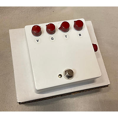 Jext Telez Pedals White Pedal With Red Knobs V2 Effect Pedal