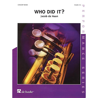 De Haske Music Who Did It? Score Only Concert Band