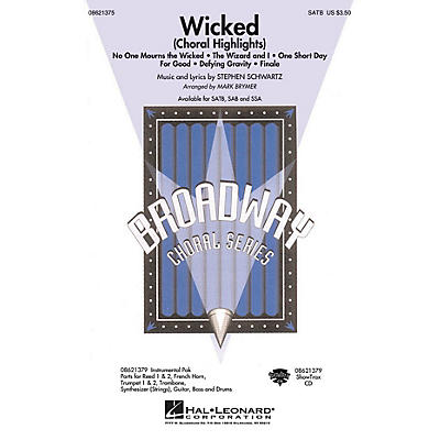 Hal Leonard Wicked (Choral Highlights) SATB arranged by Mark Brymer