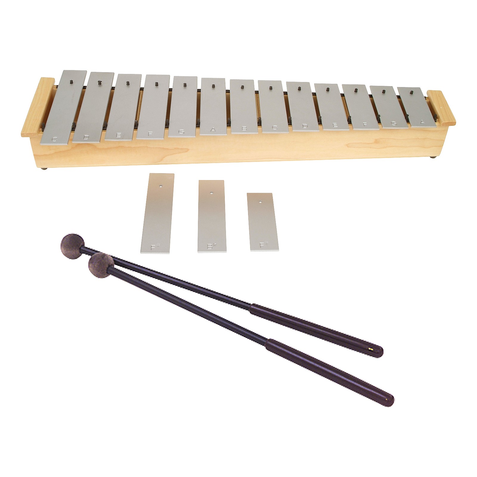 Lyons Wide Bar Diatonic Alto Glockenspiel with Mallets | Musician's Friend