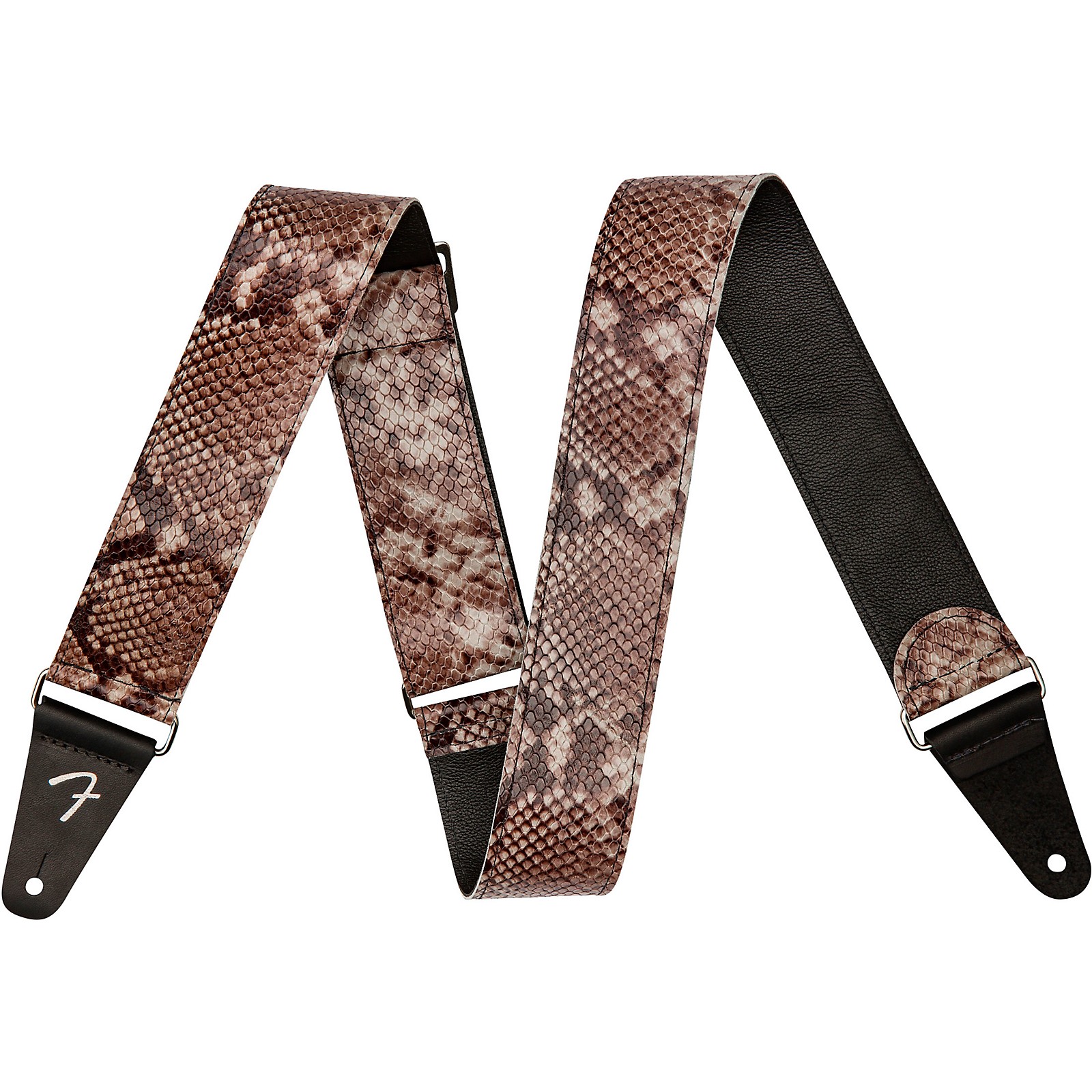 Fender Wild Faux Leather Guitar Strap Snake Skin 2 in. Musician's Friend