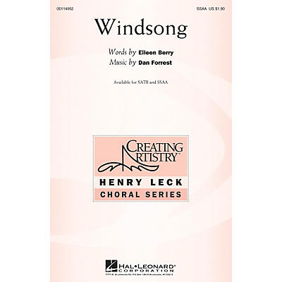 Hal Leonard Windsong SSAA composed by Dan Forrest