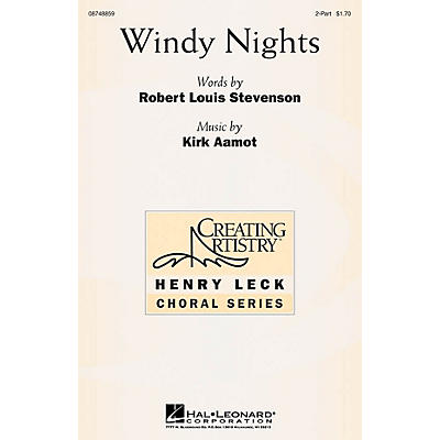 Hal Leonard Windy Nights 2-Part composed by Kirk Aamot