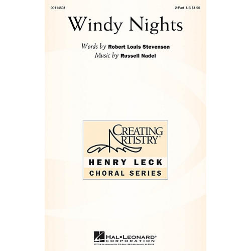 Hal Leonard Windy Nights 2PT TREBLE composed by Russell Nadel