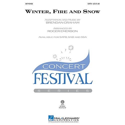 Hal Leonard Winter, Fire and Snow SATB arranged by Roger Emerson