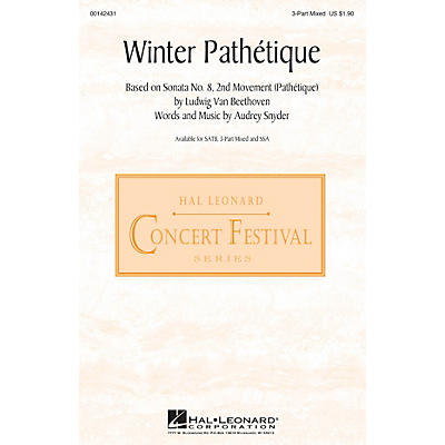 Hal Leonard Winter Pathétique 3-Part Mixed composed by Audrey Snyder