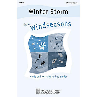 Hal Leonard Winter Storm (from Windseasons) 3-Part Mixed composed by Audrey Snyder