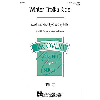 Hal Leonard Winter Troika Ride 3-Part Mixed composed by Cristi Cary Miller