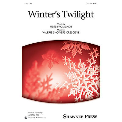 Shawnee Press Winter's Twilight SSA composed by Herb Frombach
