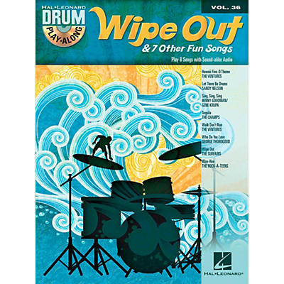 Hal Leonard Wipe Out & 7 Other Fun Songs - Drum Play-Along Volume 36
