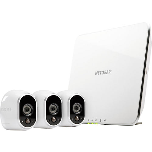 Wire-Free Smart Security System with 3 Arlo Cameras (VMS3330)