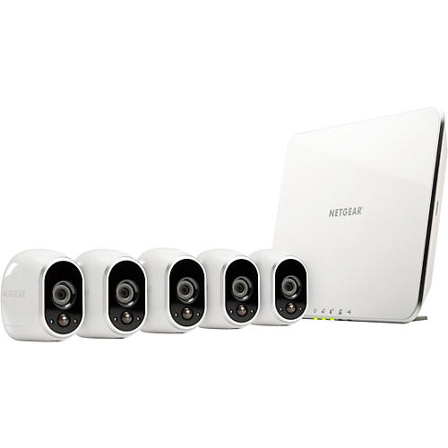 Wire-Free Smart Security System with 5 Arlo Cameras (VMS3530)