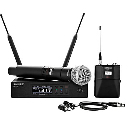 Shure Wireless Bodypack and Vocal Combo System with WL185 and SM58