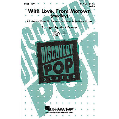 Hal Leonard With Love, From Motown VoiceTrax CD by The Supremes Arranged by Mark Brymer