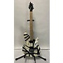 Used EVH Wolfgang Special Striped Series Solid Body Electric Guitar Red with Black and White Stripes