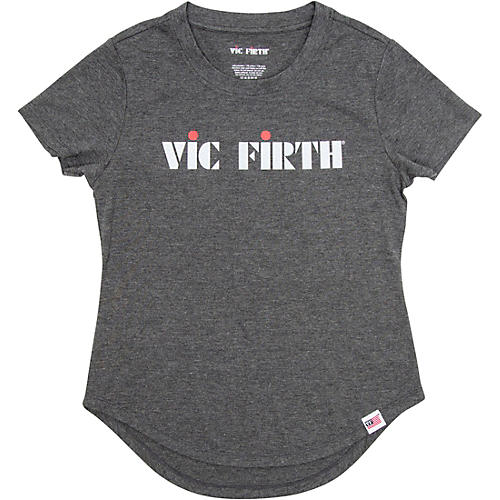 Vic Firth Women's Logo T-Shirt Small Gray