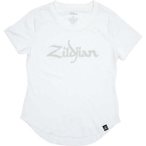 Zildjian Women's Logo Tee, White Medium White