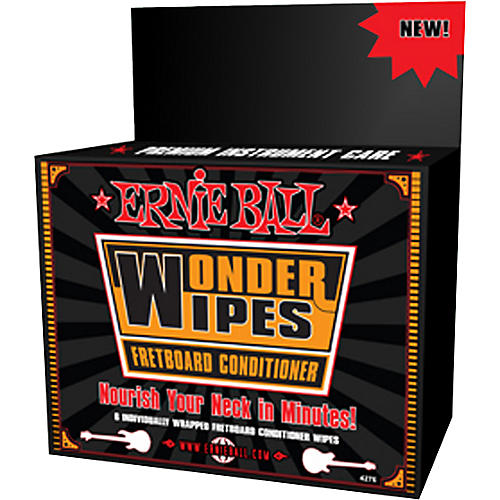 Ernie Ball Wonder Wipe Fretboard Conditioner 6-pack
