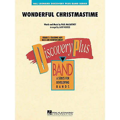 Hal Leonard Wonderful Christmastime - Discovery Plus Concert Band Series Level 2 arranged by Larry Norred