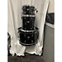 Used Pearl Wood Fiberglass Drum Kit Satin Black