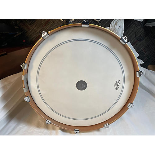 Pearl Wood-Fiberglass Fibes Drum Kit Platinum Mist