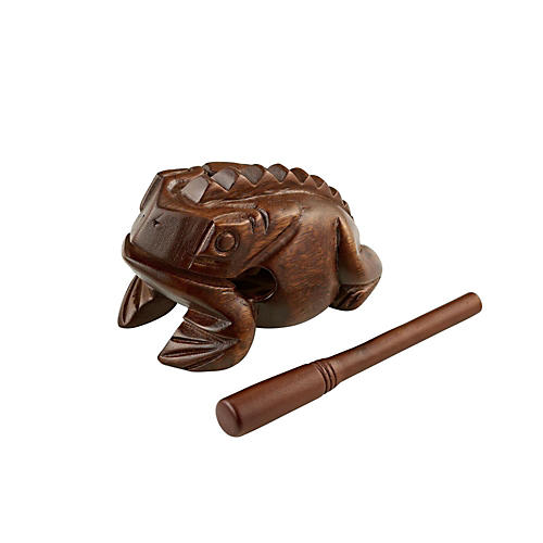 MEINL Wood Frog Hand Percussion Instrument Brown Large