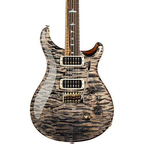 PRS Wood Library Custom 24-08 With Stained Maple Neck and Ziricote Fretboard Electric Guitar Charcoal