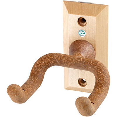 K&M Wooden Guitar Wall Mount With Cork