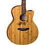 Luna Guitars Woodland Bamboo Grand Auditorium Acoustic-Electric Guitar Natural