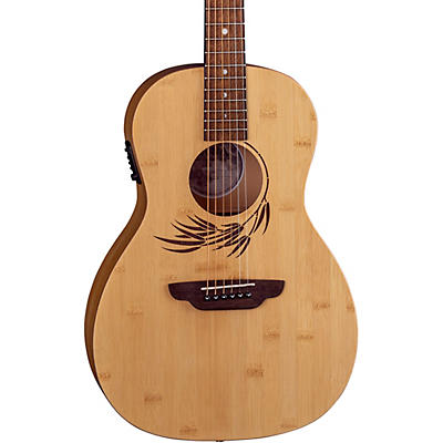 Luna Guitars Woodland Bamboo Parlor Acoustic-Electric Guitar