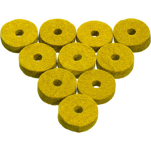 Ahead Wool Cymbal Felt 10-Pack Yellow