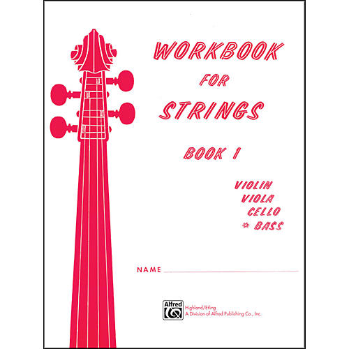 Alfred Workbook for Strings Book 1 Bass