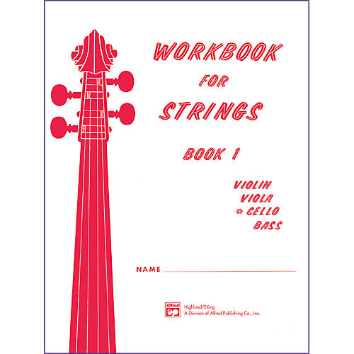 Alfred Workbook for Strings Book 1 Cello