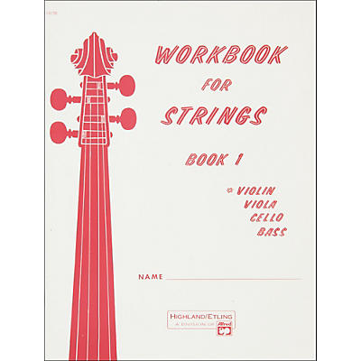 Alfred Workbook for Strings Book 1 Violin