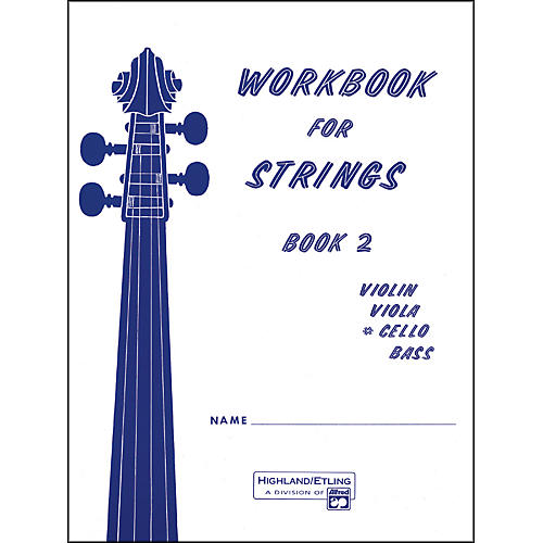 Alfred Workbook for Strings Book 2 Cello