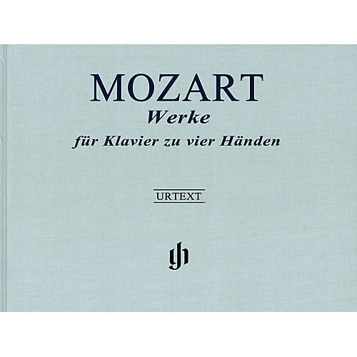 Works for Piano Four-Hands Henle Music Hardcover Composed by Wolfgang Amadeus Mozart Edited by Peter Jost