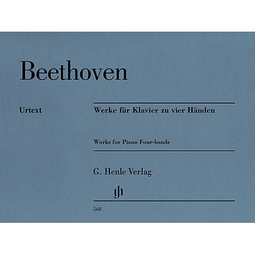 G. Henle Verlag Works for Piano Four-Hands Henle Music Softcover by Ludwig van Beethoven Edited by Hans Schmidt