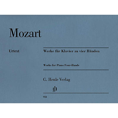 G. Henle Verlag Works for Piano Four-Hands Henle Music Softcover by Mozart Edited by Peter Jost
