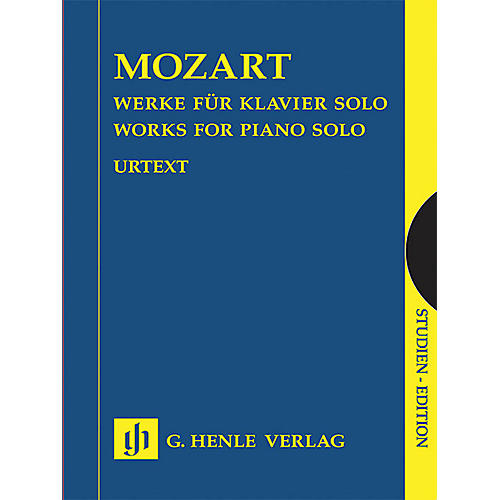 G. Henle Verlag Works for Piano Solo (Study Score) Henle Study Scores Series Softcover by Wolfgang Amadeus Mozart