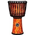 LP World 10 inch Rope Tuned Circle Djembe Green MarbleOrange Marble