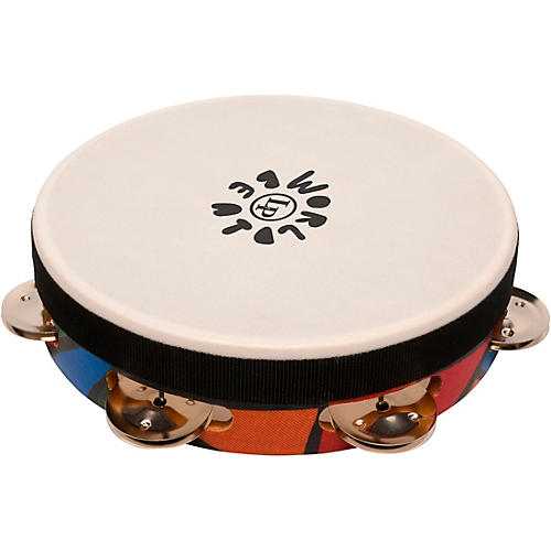 LP World Beat Tambourine (Single Row with head) 8 in.