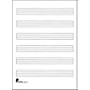 Music Sales Writing Pad #15 6 Stave Extra Wide, 40 Shts, 8X10.5