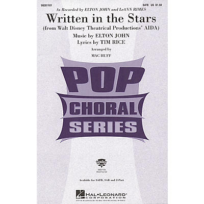 Hal Leonard Written in the Stars SAB by Elton John Arranged by Mac Huff