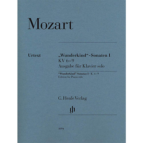G. Henle Verlag Wunderkind Sonatas, Vol 2, K. 10-15 Henle Music Softcover by Mozart Edited by Wolf-Dieter Seiffert