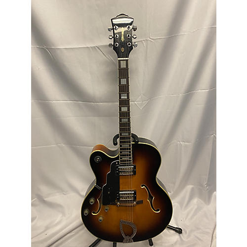 DeArmond X-155 Hollow Body Electric Guitar 2 Color Sunburst