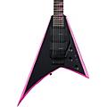 Jackson X Series Rhoads RRX24 Electric Guitar Black with Yellow BevelsBlack with Neon Pink Bevels