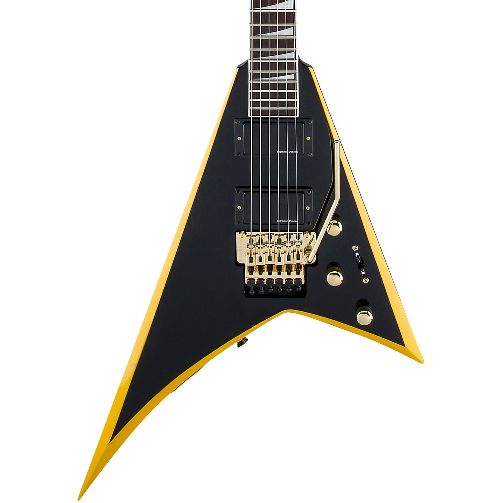 Jackson X Series Rhoads RRX24 Electric Guitar Black with Yellow Bevels Musician's Friend